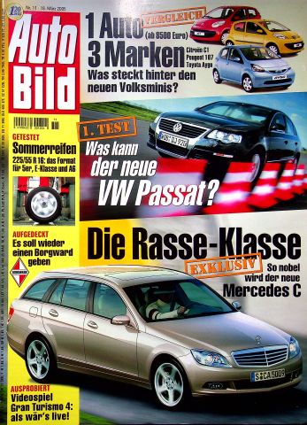 Deckblatt Auto Bild (11/2005)